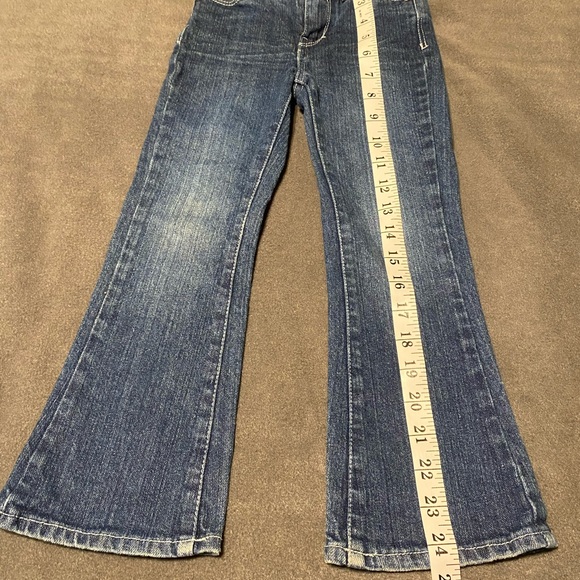 Gils Size 5 Slim Levi’s Bootcut Jeans. Dark Wash EUC - Picture 4 of 5